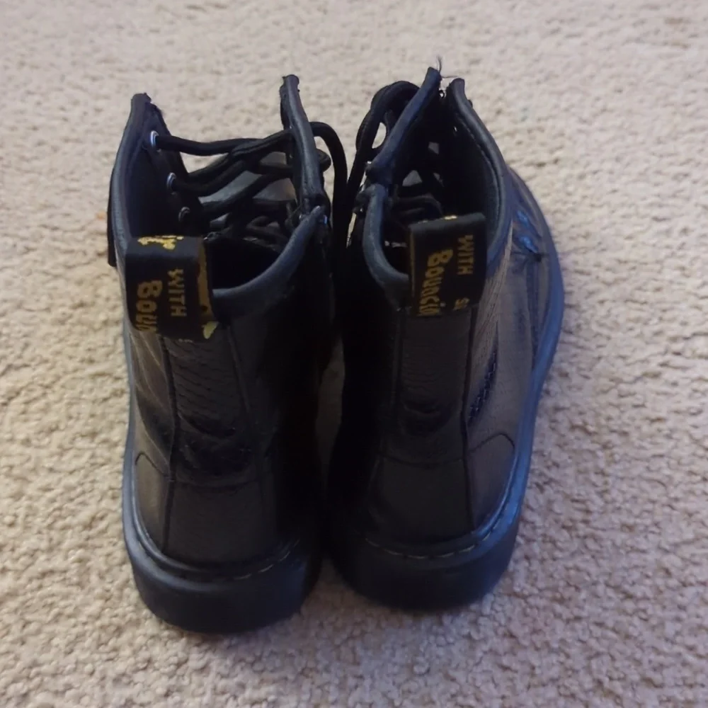 Dr Martens patent “snake skin” boots size 3
